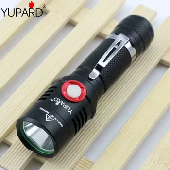 YUPARD XM-L2 T6 LED-uri 18650 baterie reîncărcabilă fără Trepte de Reglaj lanterna lanterna usb de încărcare de camping pescuit lampă în aer liber
