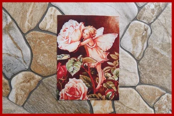 Zane tipar Digital de Mana Vopsite Tesatura DIY Mozaic de Cusut Pânză Scrapbooking Pentru Poseta Geanta de Perete Decora Flori Fata 10buc