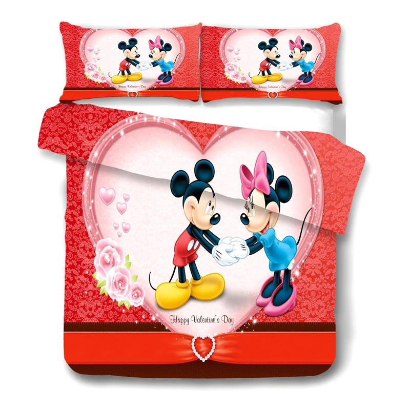 write bell Penetrate Pentru Disney Mickey Minnie Set de lenjerie de Pat Plapuma fata de Perna  produse pentru Copii Cadouri King Size Set de lenjerie de Pat Acopere  Seturi de Paturi \ Lenjerie de pat >