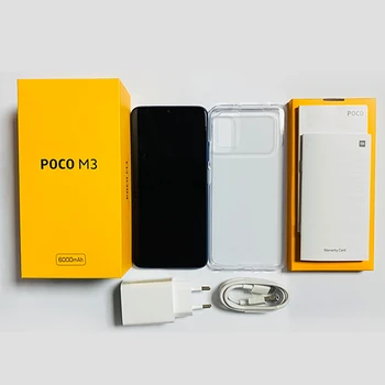 În Stoc Global Versiune POCO M3 Smartphone Snapdragon 662 Octa Core, 4GB RAM, 64GB ROM Baterie de 6000mAh Telefon Mobil 48MP Camera