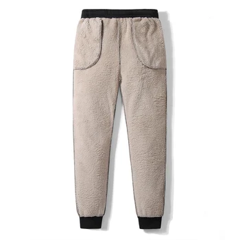 Îngroșa Pantaloni de Iarnă pentru Bărbați Plus Catifea Căptușit Pantaloni Slim de Mari Dimensiuni Pantaloni Cald Solid Tendință de Sport Jogges M-5XL,ZA306