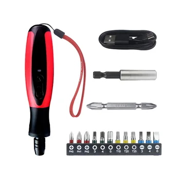 Șurubelniță electrică USB Reîncărcabilă Phillips șurubelniță Biți Set de Baterii Litiu-Ion Putere de Reparații Cu LED-uri Lumina